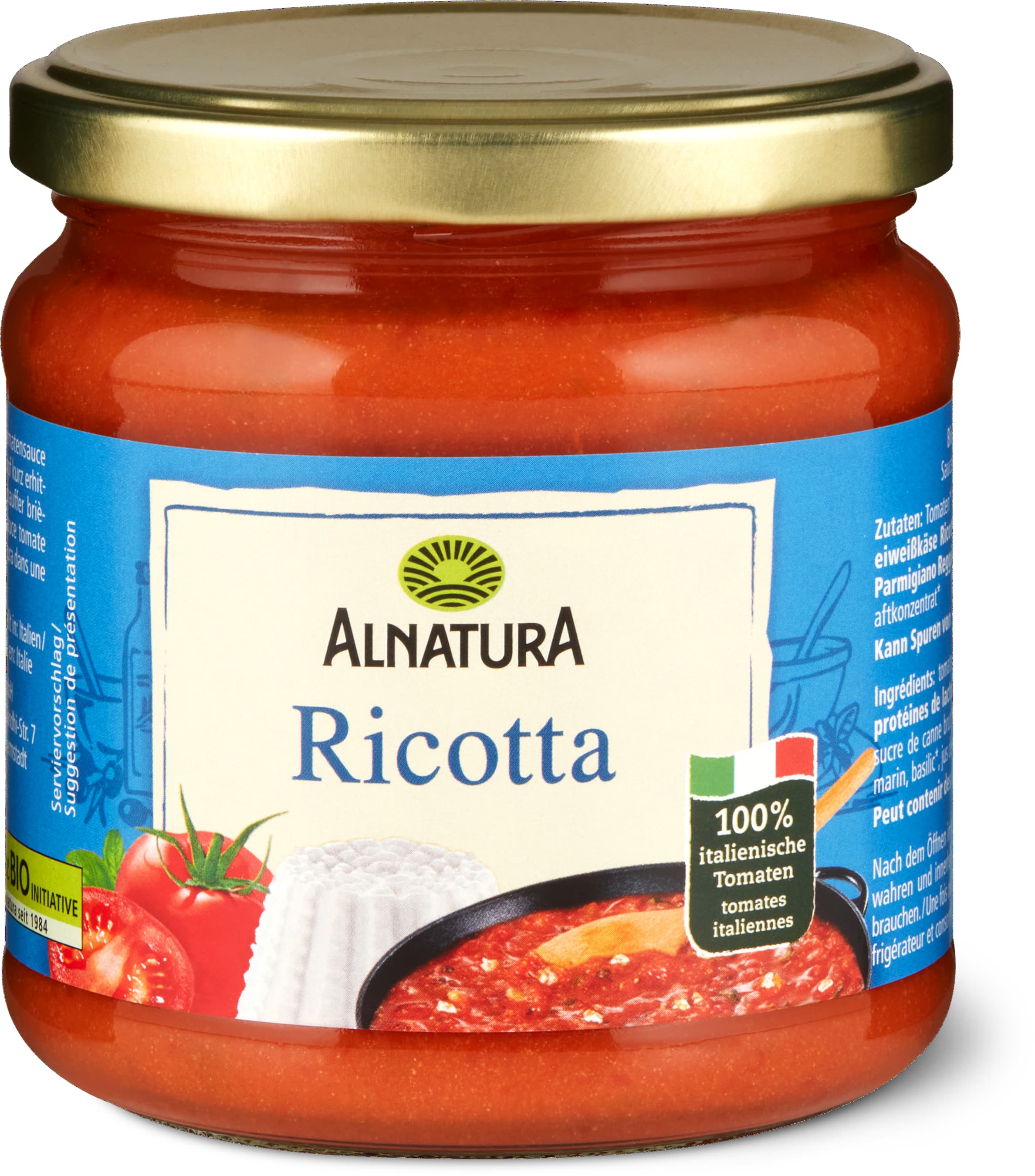 Tomato sauce Organic, Ricotta